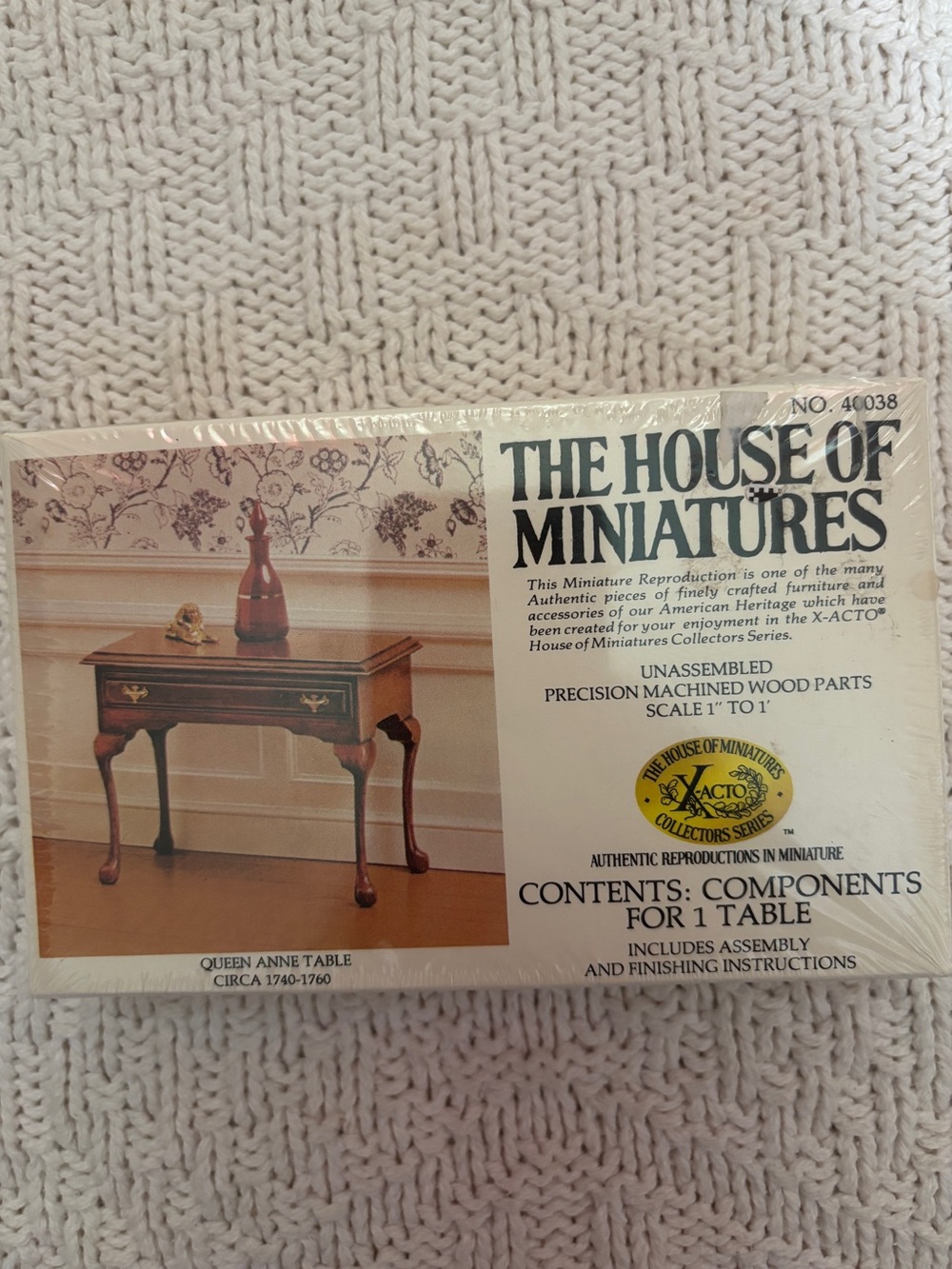 The House of Miniatures Vintage Queen Anne Table Circa 1740-1760 NO. 40038